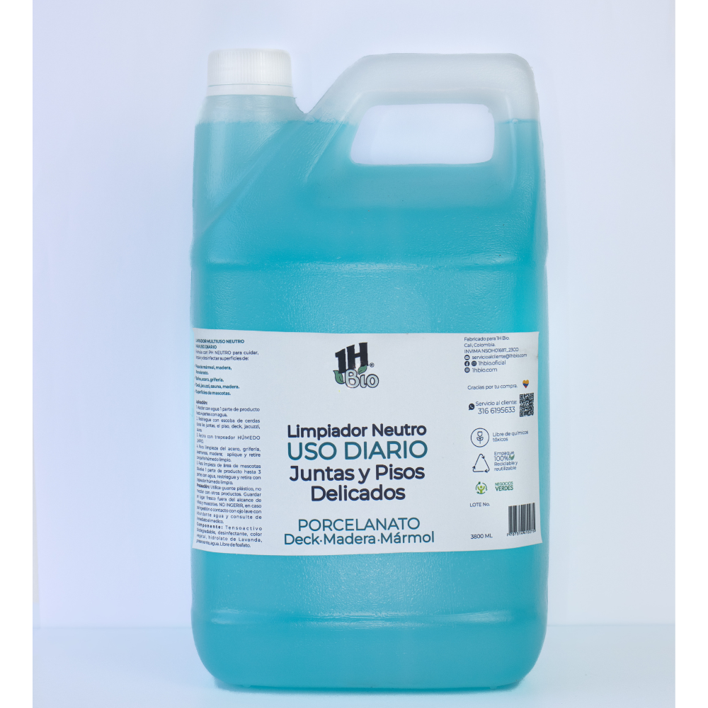 Limpiador Neutro Multisuperficies | USO DIARIO | 3.9 litros